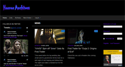 Desktop Screenshot of horrorarchives.com