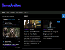 Tablet Screenshot of horrorarchives.com